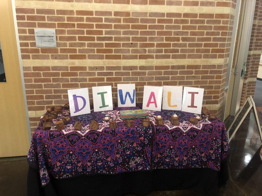 Diwali decorations in the Upper School. Photo by Spencer Jacobs.