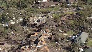 Tornado damage in Dallas. Photo courtesy of NBC news.